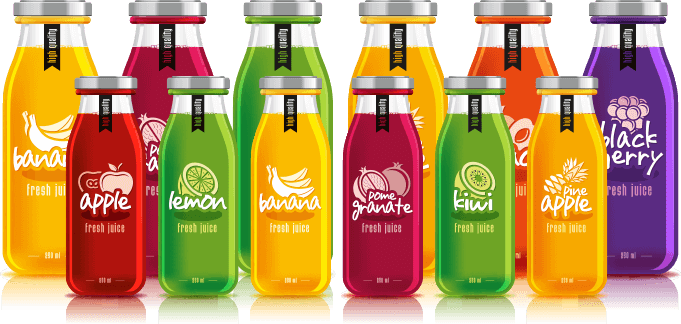 Fruit Juice bottles